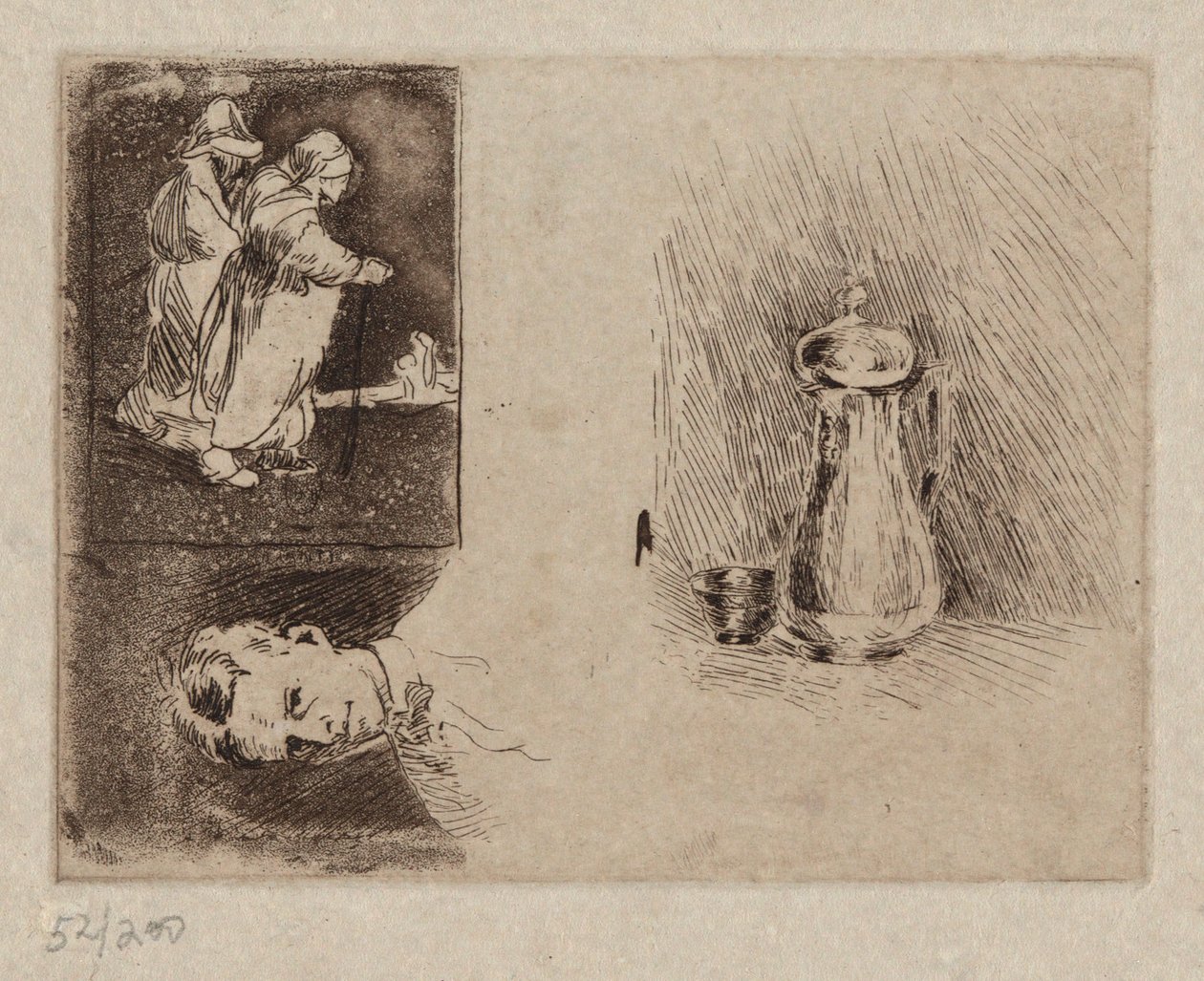 Drie Studies door Emil Carlsen