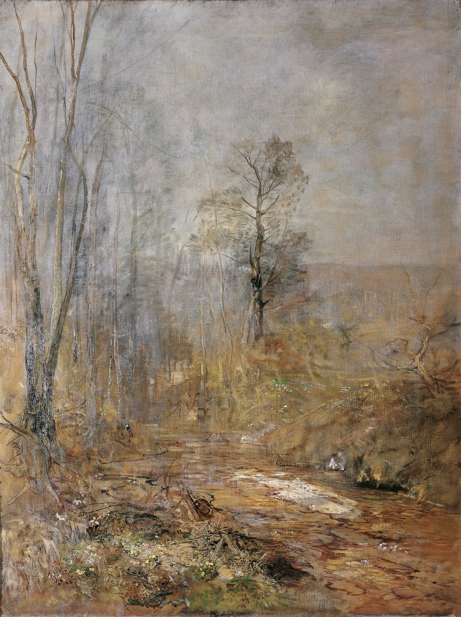 Maartstemming – Vroege lente in het Wienerwald door Emil Jakob Schindler