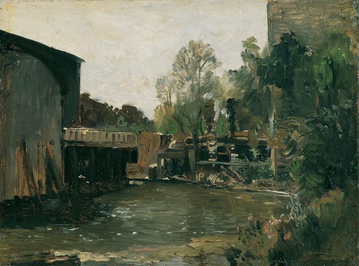 Molenweir in Plankenberg door Emil Jakob Schindler