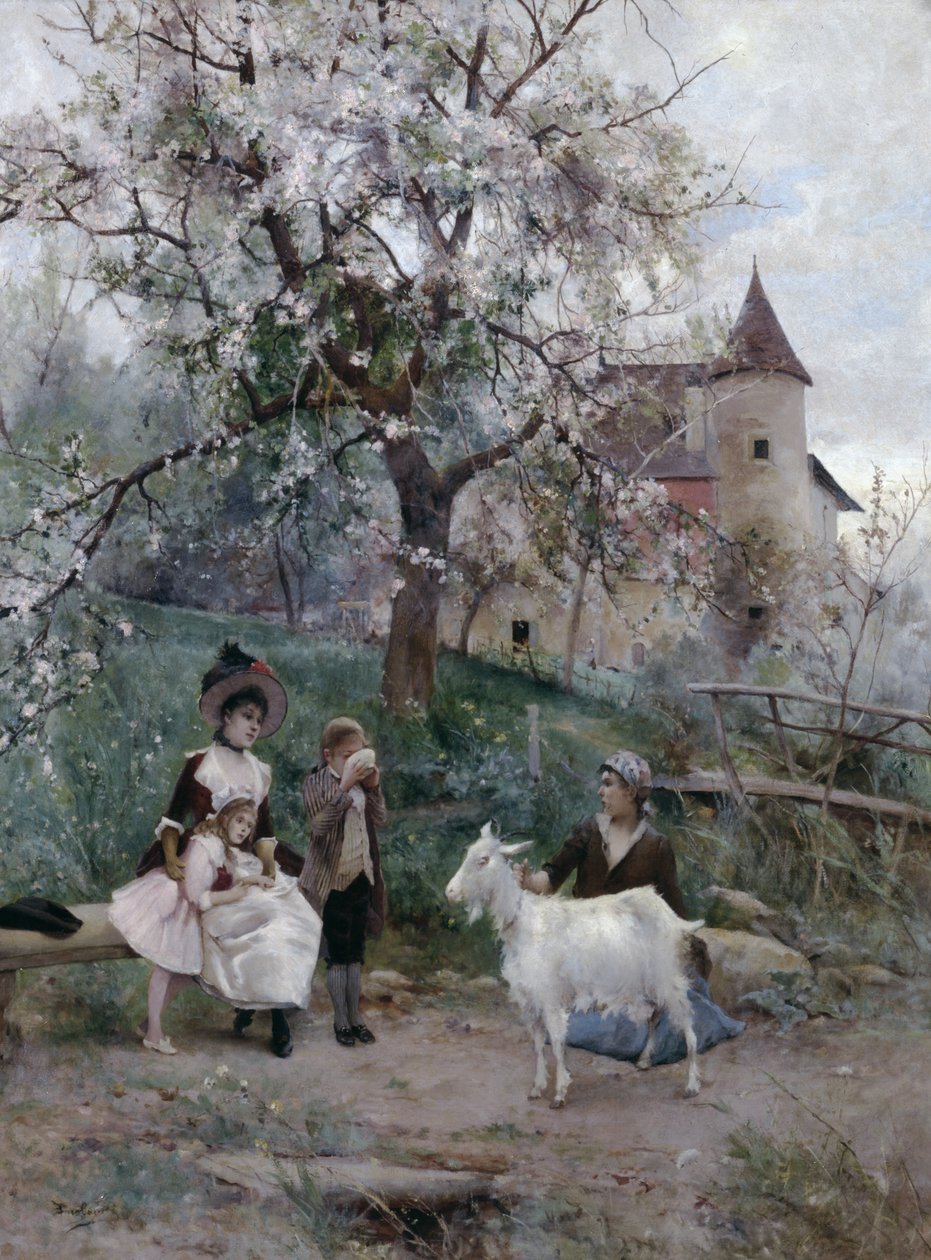 Verfrissingen langs de weg door Emile August Pinchart