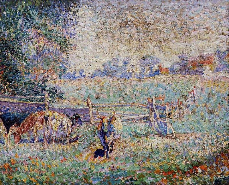 Koeien in de Weide door Emile Claus