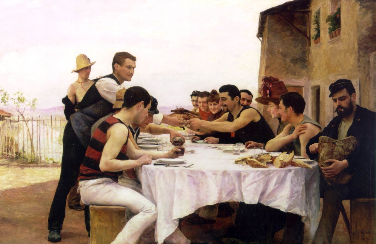 De Meurthe Boating Party door Emile Friant