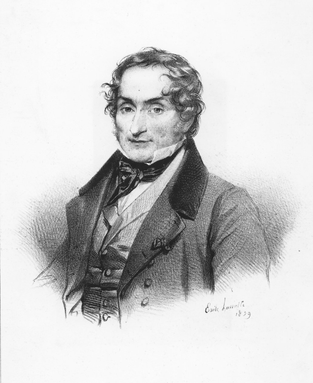 Portret van Charles Nodier door Emile Lassalle
