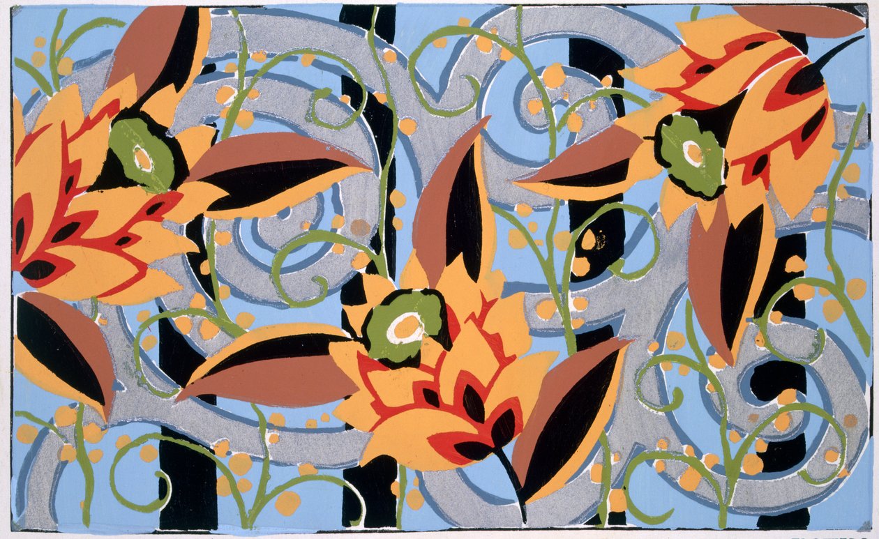 Bloemen en gebladerte, ca. 1925 door Émile Allain Séguy