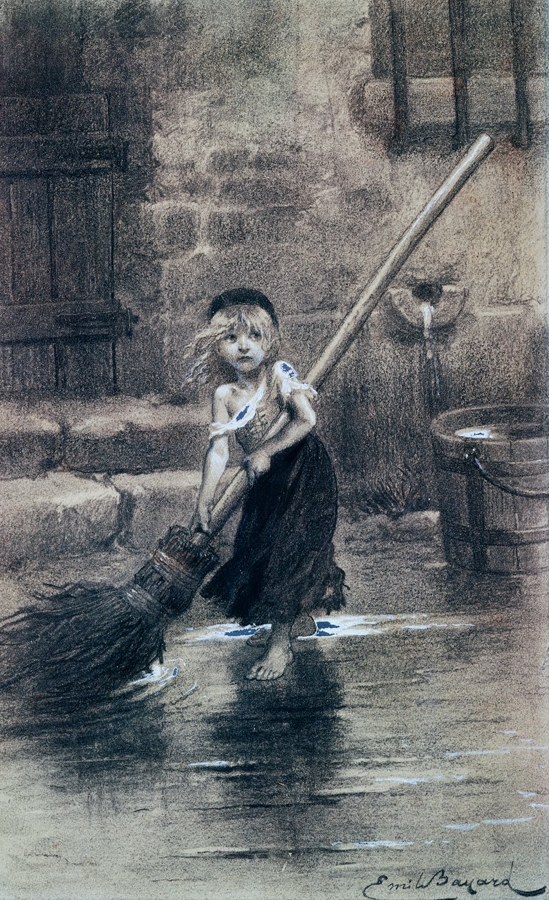 Jonge Cosette door Emile Antoine Bayard