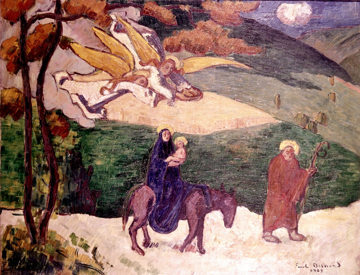 Vlucht naar Egypte door Emile Bernard