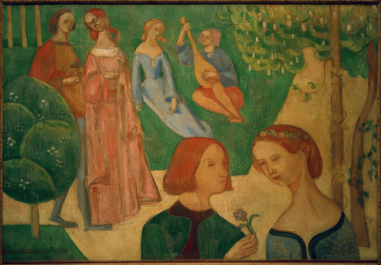 In een park in oude tijden door Emile Bernard