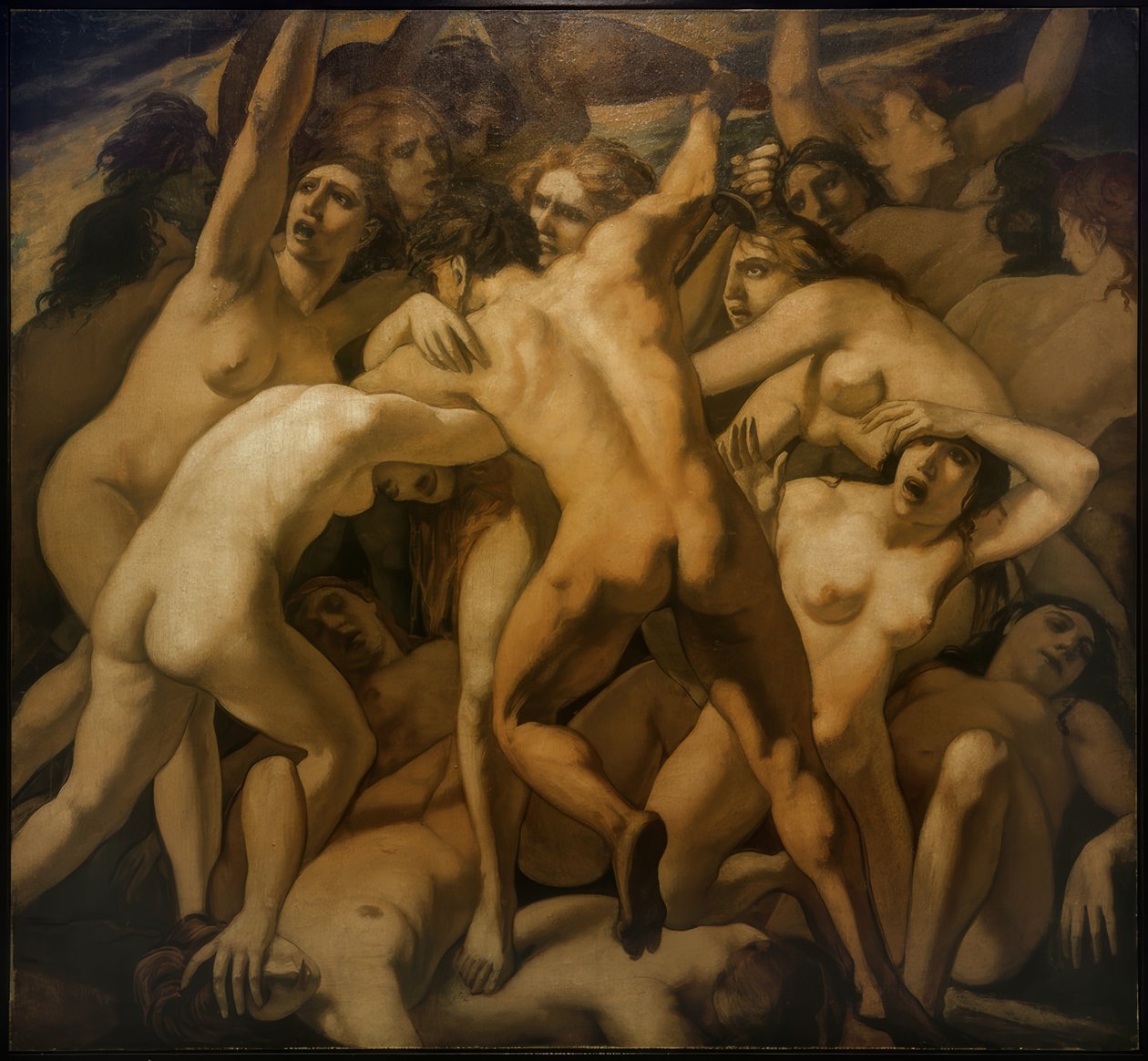 Strijd van de man tegen de vrouw door Emile Bernard