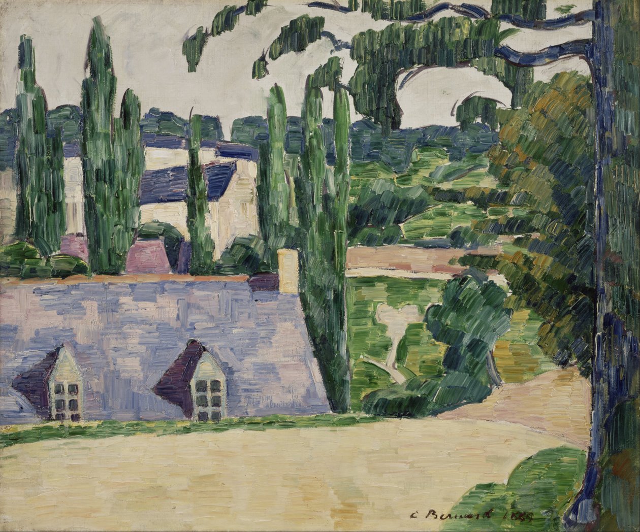 Landschap bij Pont-Aven door Emile Bernard