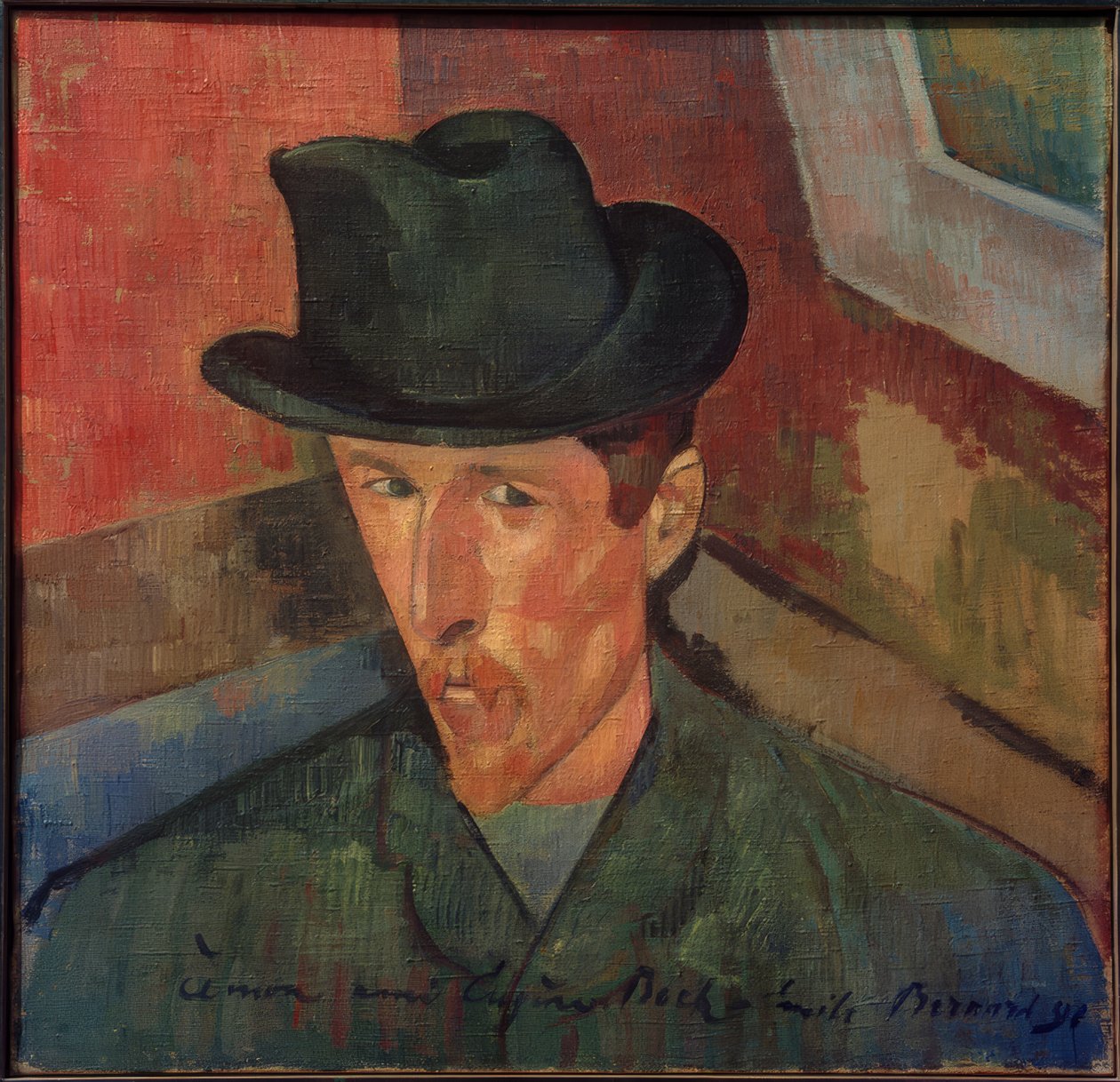 Portret Eugène Boch door Emile Bernard