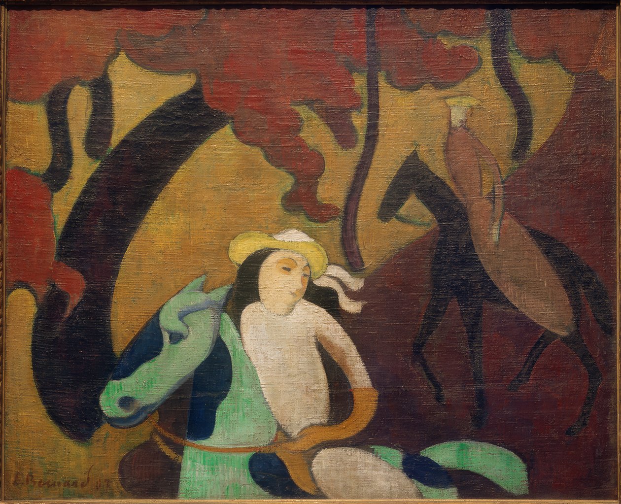 Amazones op Robinson-eiland door Emile Bernard