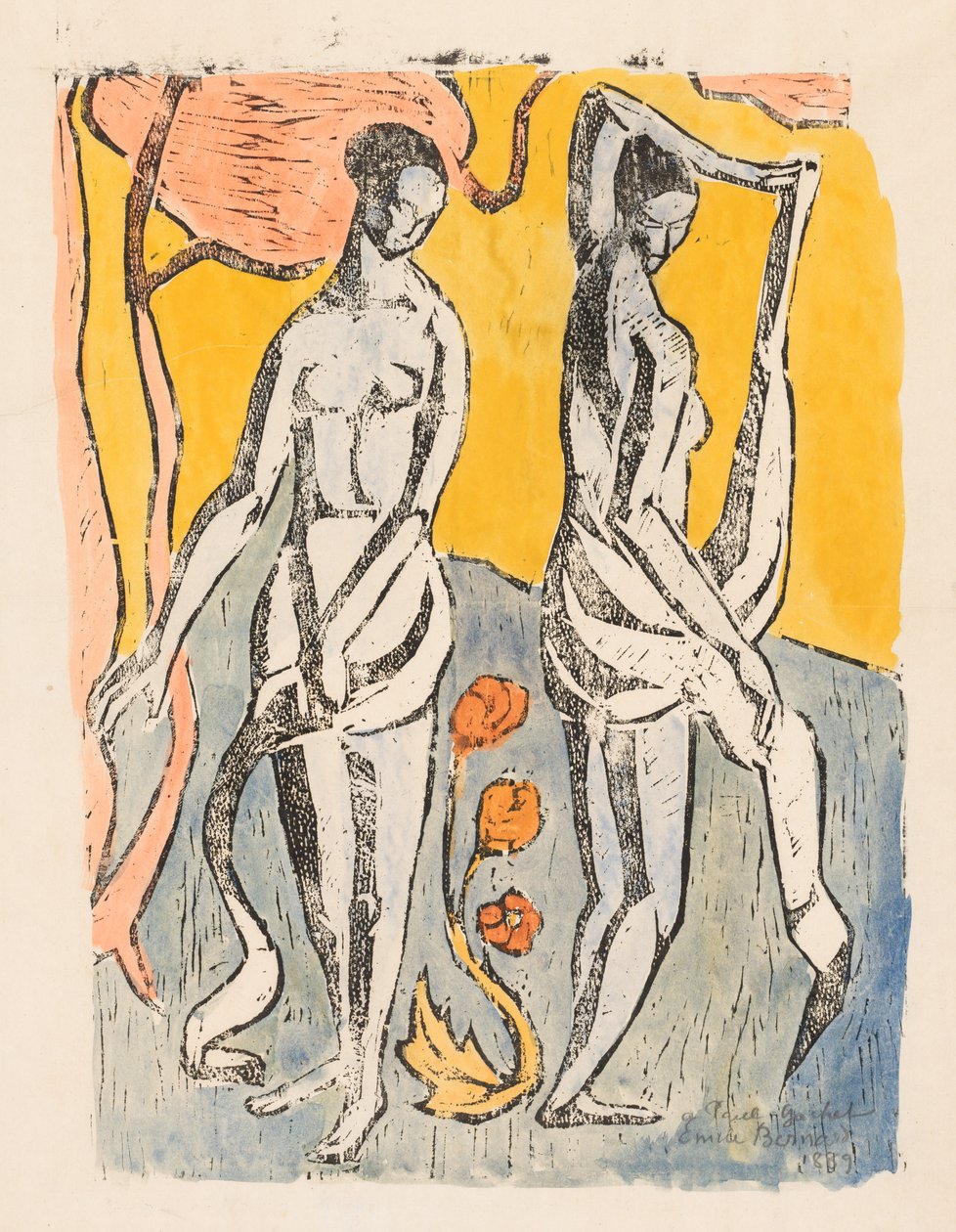 De Nimfen door Emile Bernard