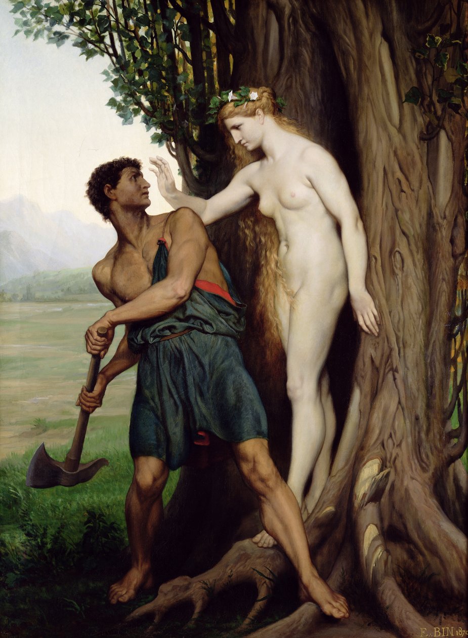 De Hamadryade, 1870 door Emile Bin