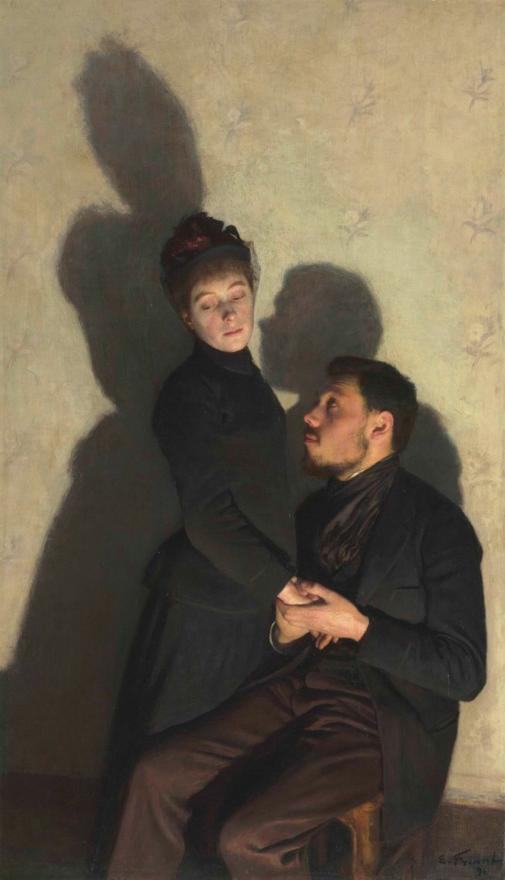 Gegoten schaduwen door Emile Friant