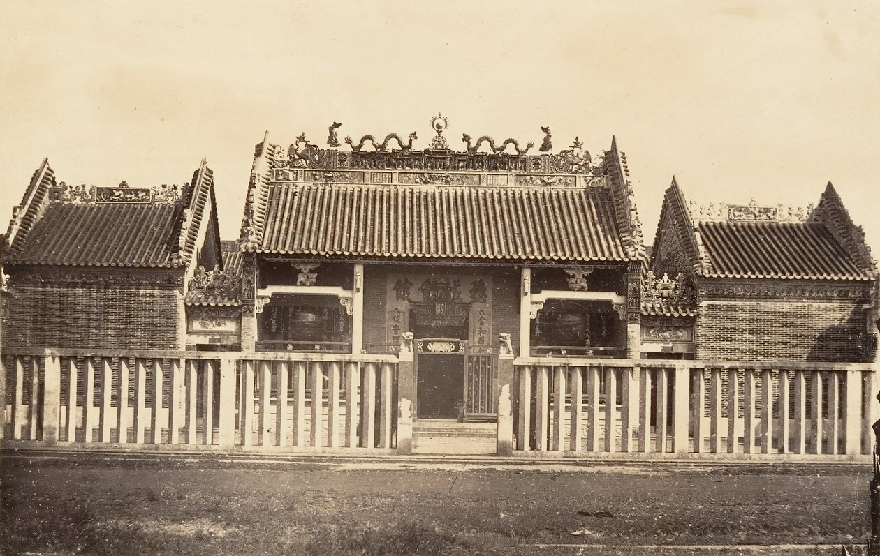 Pagode van de Chinese stad door Emile Gsell