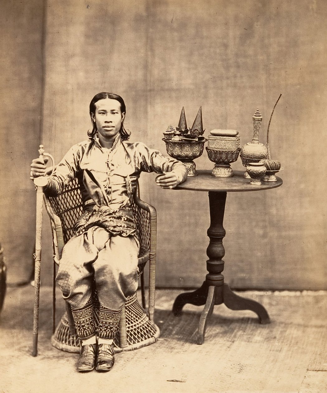 Phra-Kéo-Pha, Broer van de Koning, 1866 door Emile Gsell
