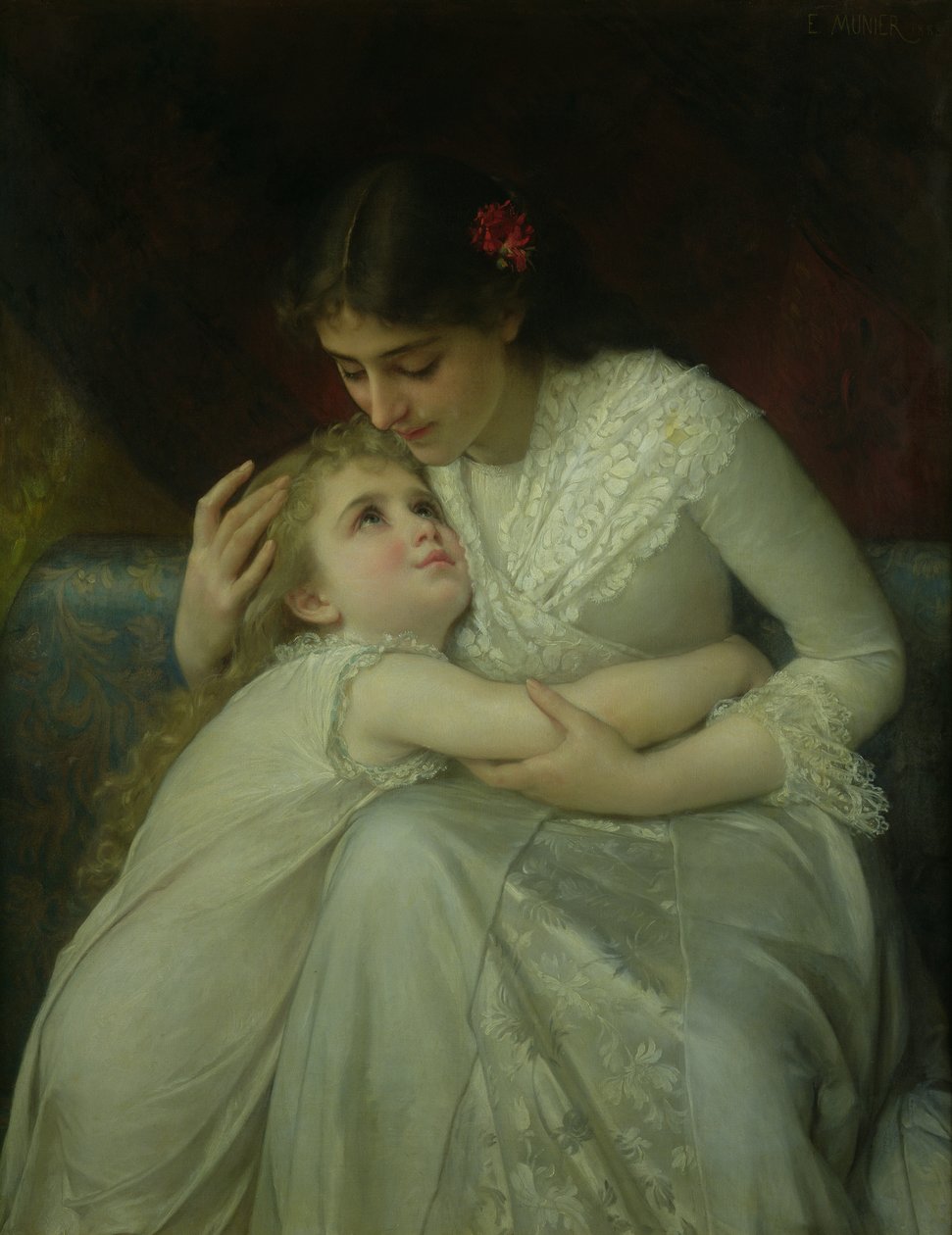 Moeder en kind door Emile Munier