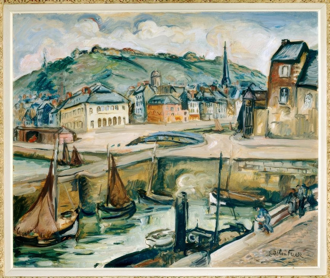 Honfleur door Emile Othon Friesz