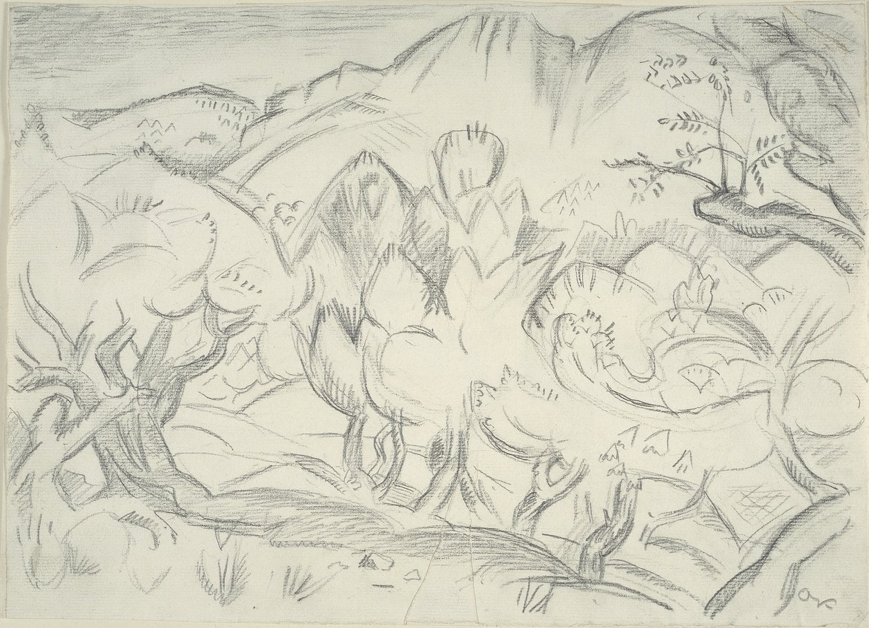 Landschap, Cassis door Emile Othon Friesz