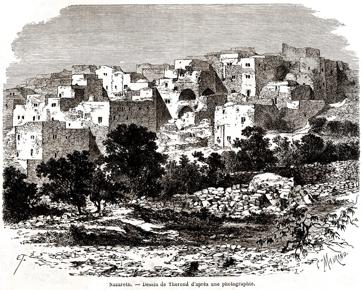 Nazareth door Emile Theodore Therond