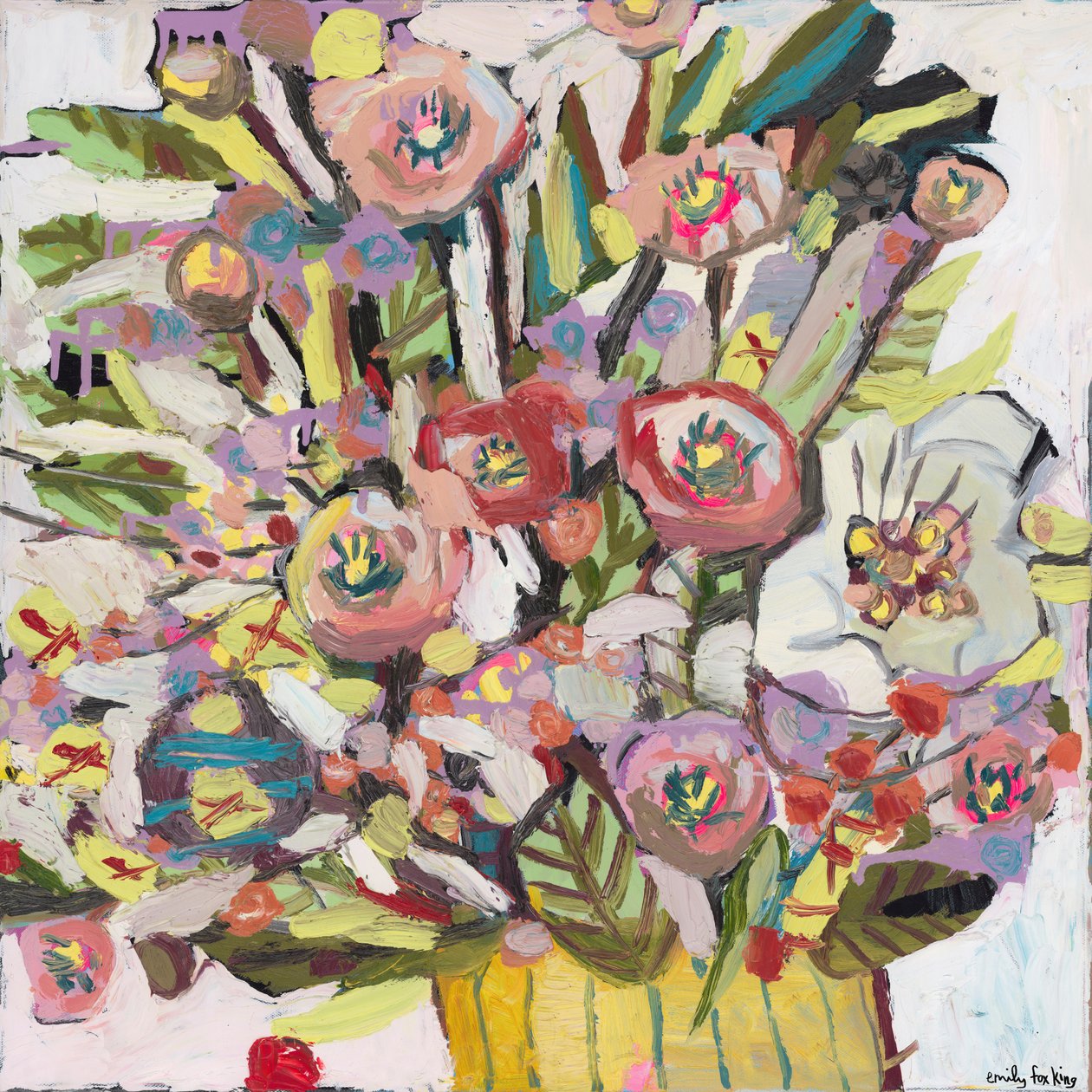 EFK0047, 2018 (olieverf op doek) door Emily Fox King