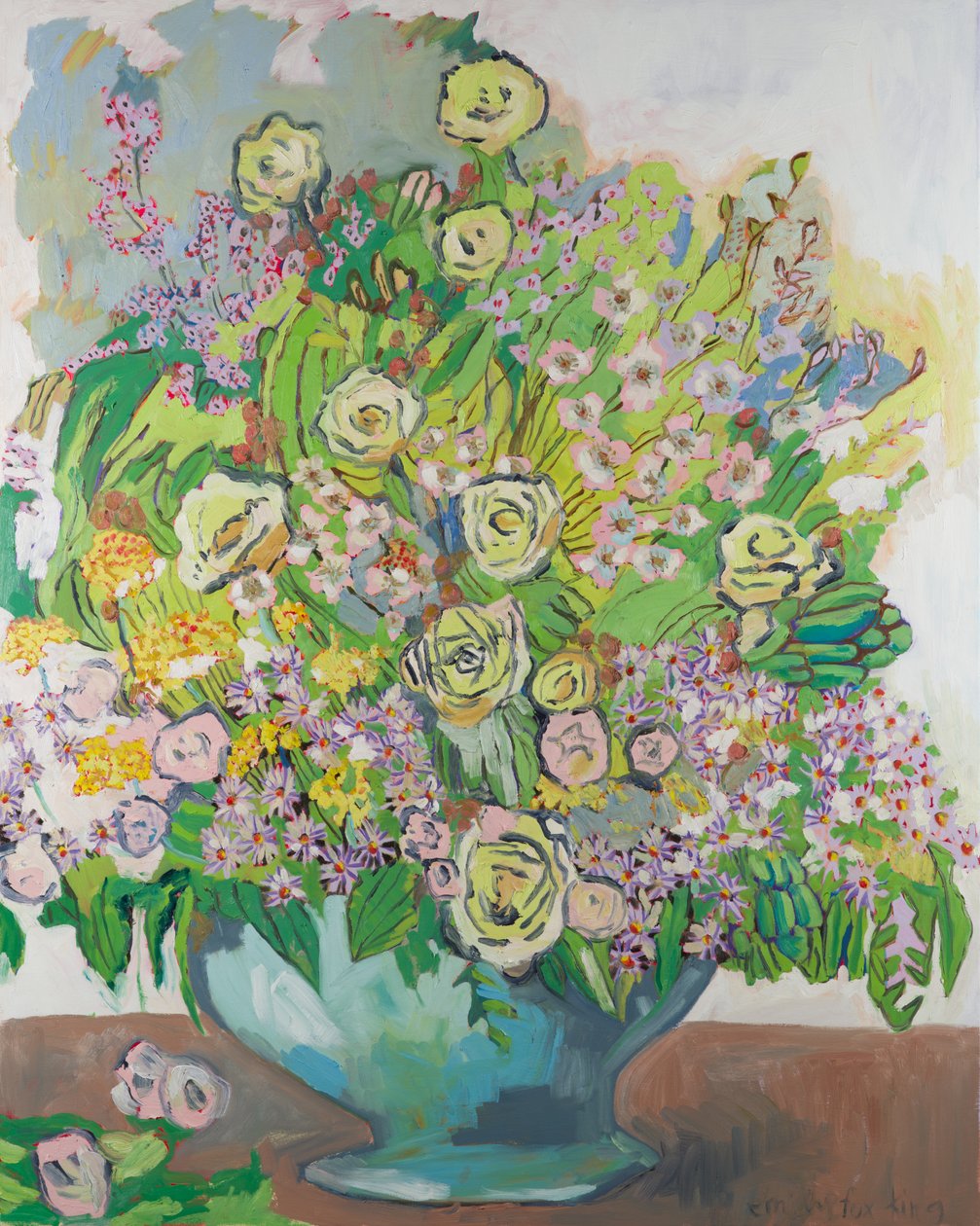 Ruth, 2016 (olieverf op doek) door Emily Fox King