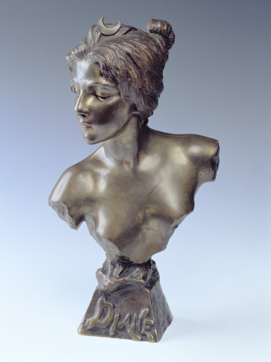 Buste van Diana, ca. 1910 door Emmanuel Villanis