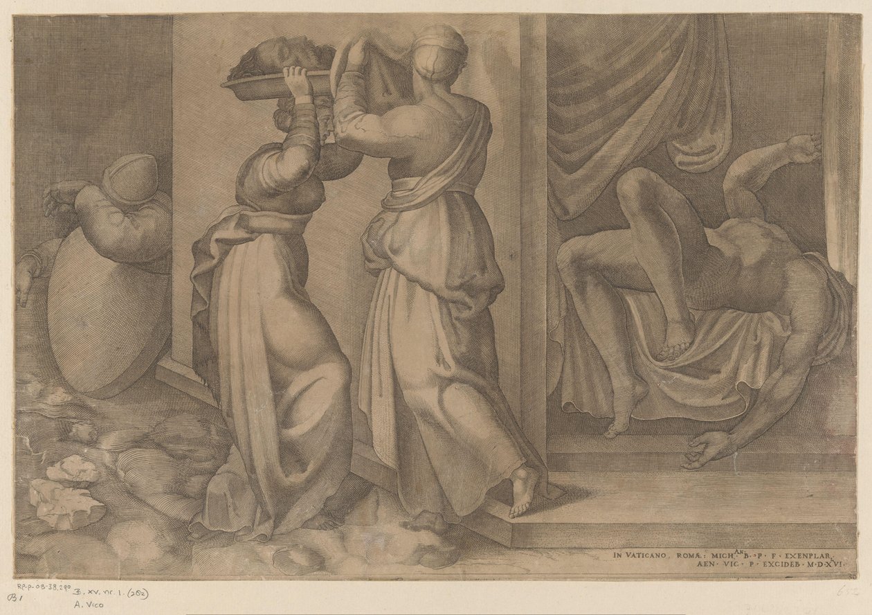 Judit en Holofernes door Enea Vico