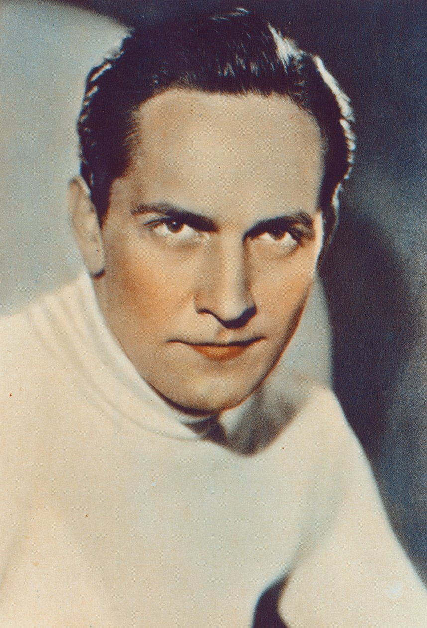 Frederic March, sigarettenkaart door English Photographer