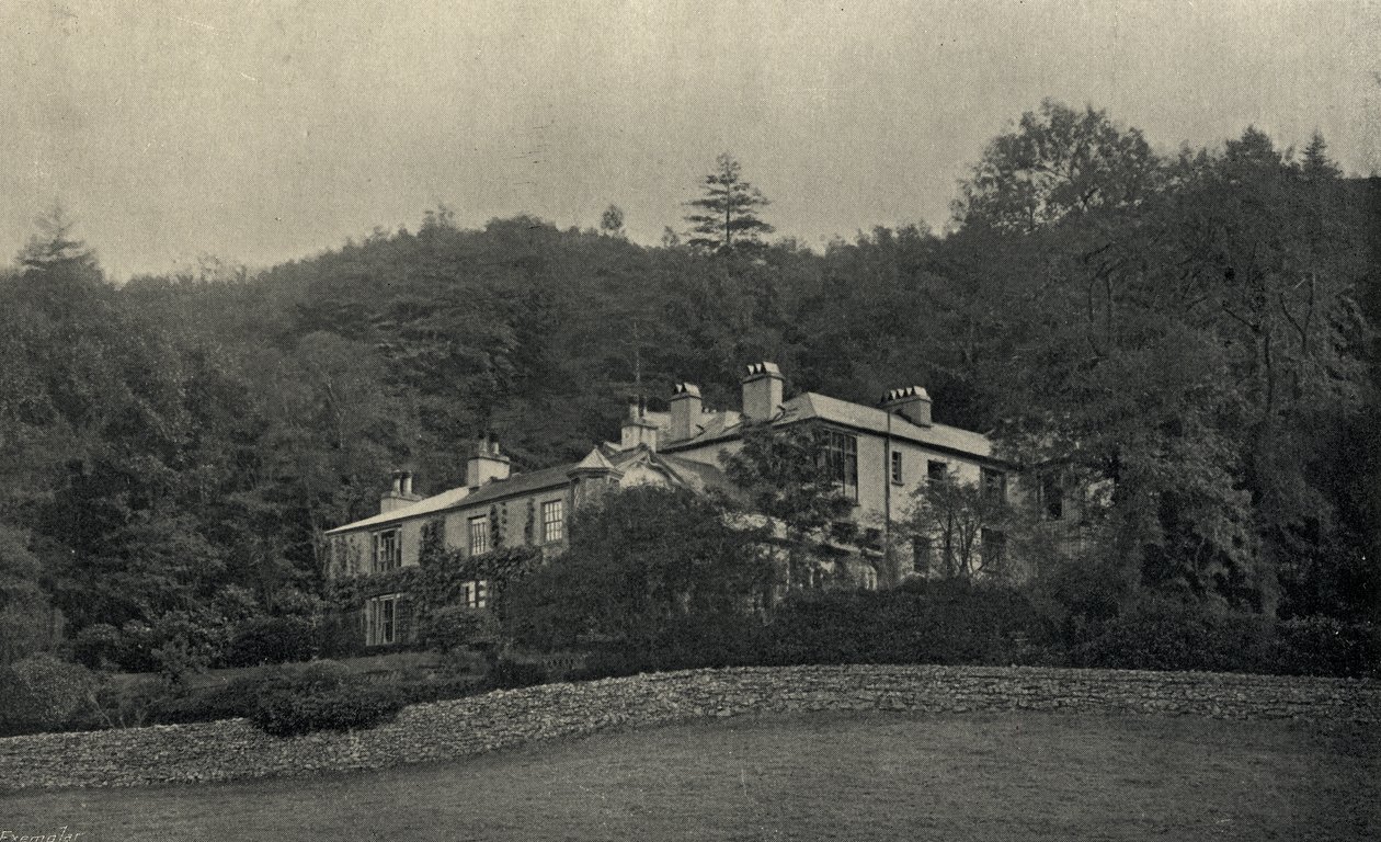 John Ruskins (1819-1900) huis in Brantwood door English Photographer