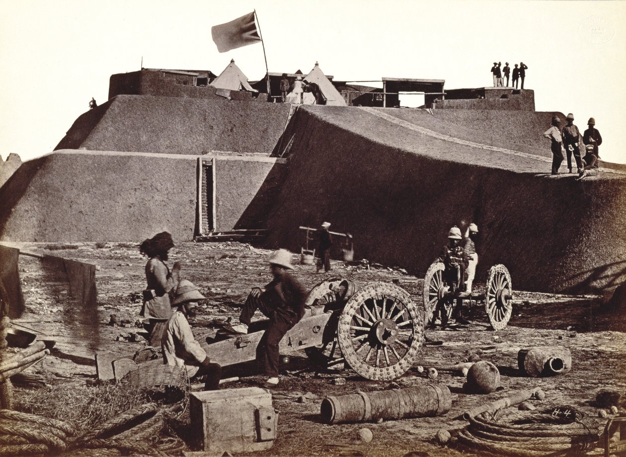 Fort Pehlang, 1860 door English Photographer