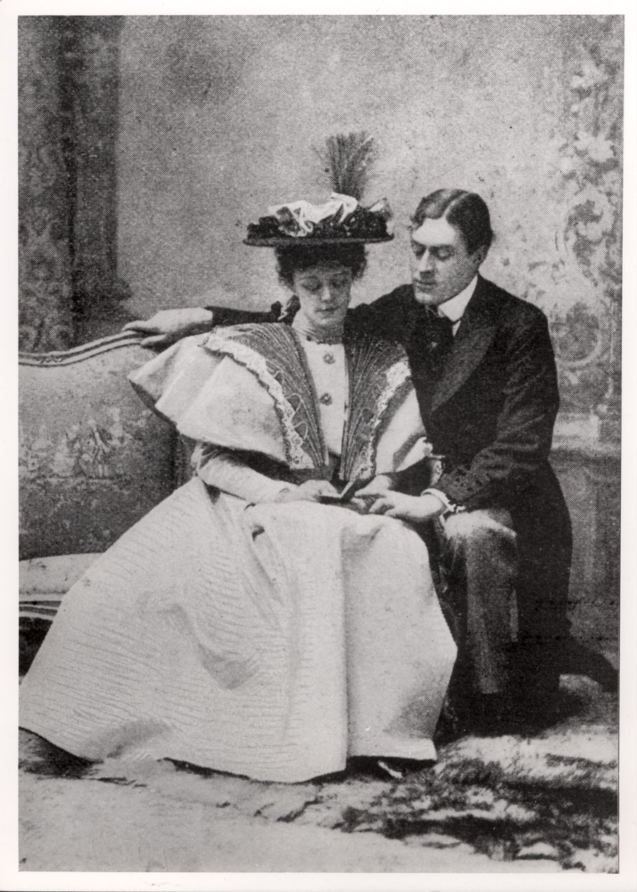 Scène uit de uitvoering van The Importance of Being Earnest, door Oscar Wilde (1854-1900) in het St. James