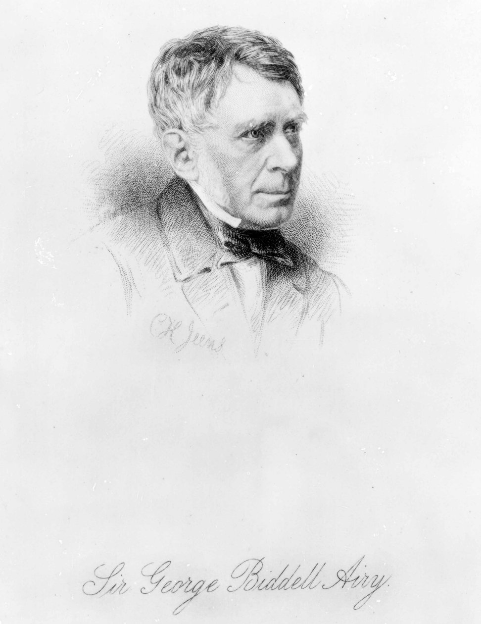 Sir George Biddell Airy, gegraveerd door C.H. Jeens door English Photographer