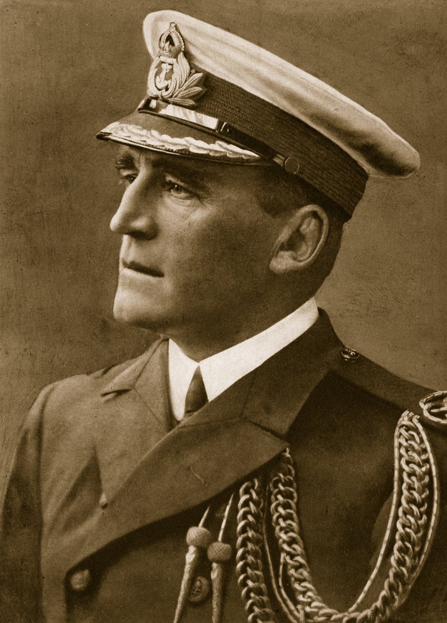 Sir Reginald Y. Tyrwhitt, 1914-19 door English Photographer