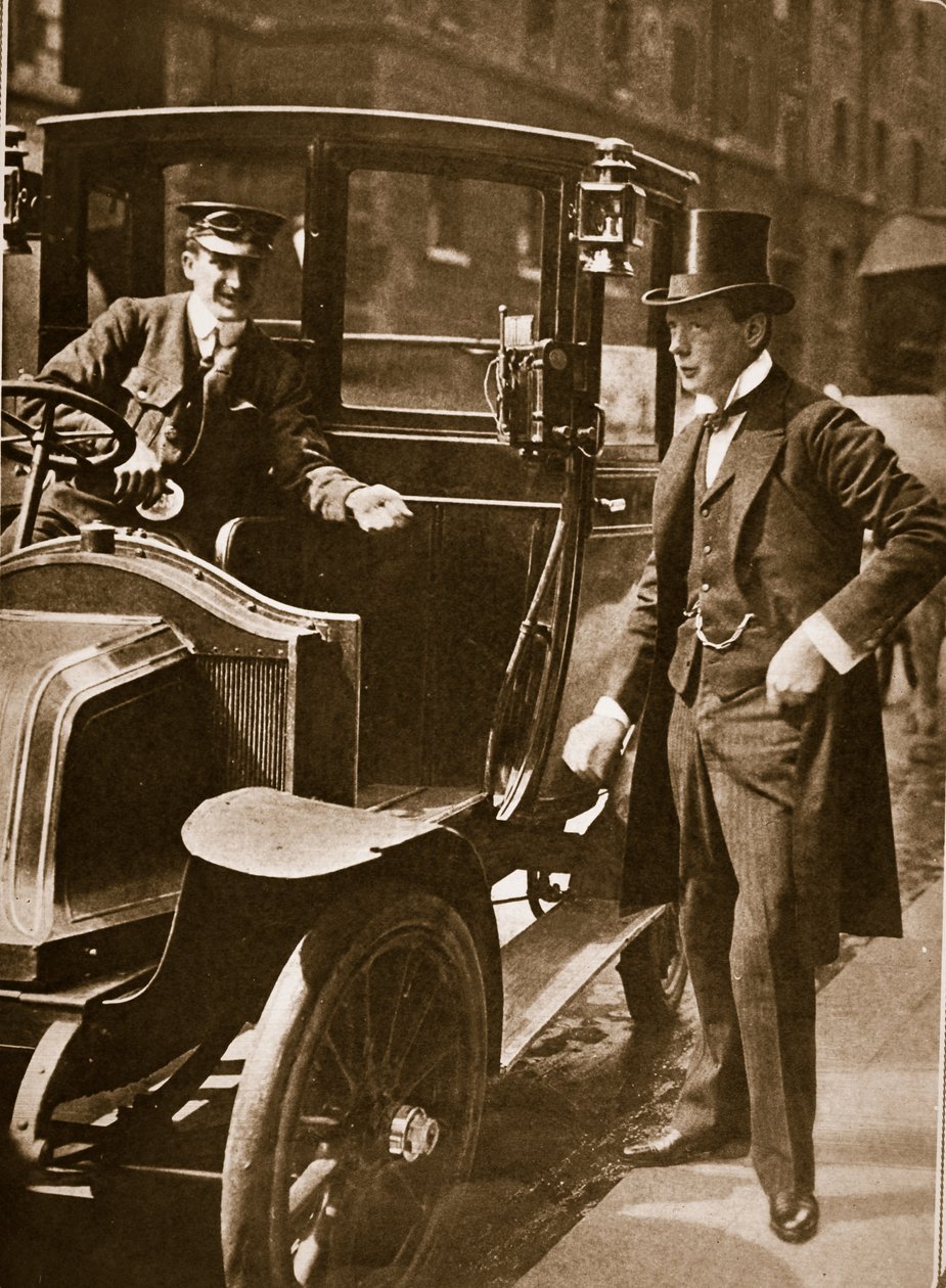 Sir Winston Churchill, de jongste man in Europa, 1908 (fotogravure) door English Photographer