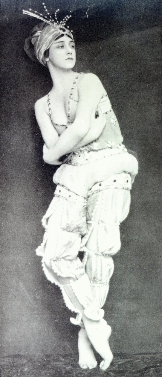 Tamara Karsavina in de rol van Zobeide uit het ballet 