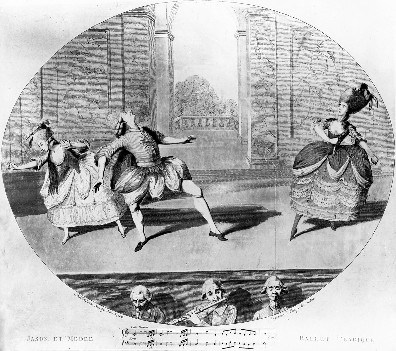 Een scène uit het ballet 