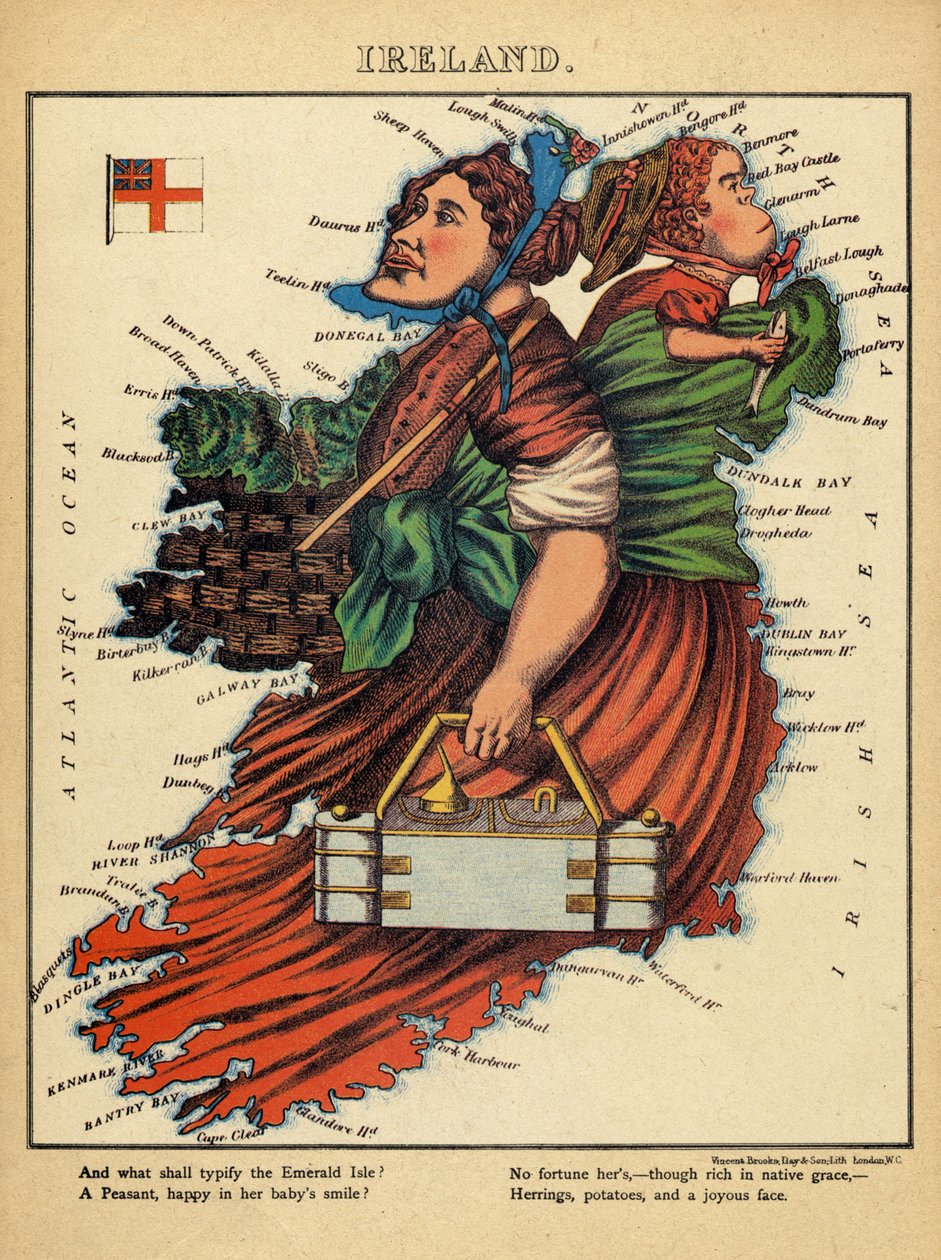 Allegorie van Ierland, c.1860 door English School