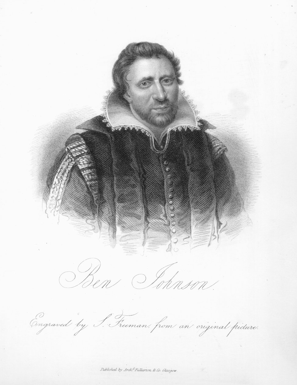 Ben Jonson (1573-1637) door English School