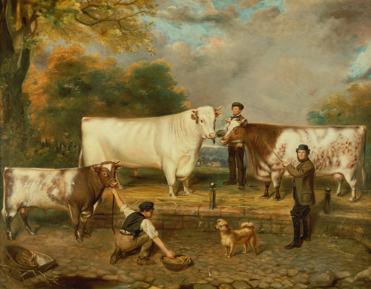 Koeien met een herder door English School