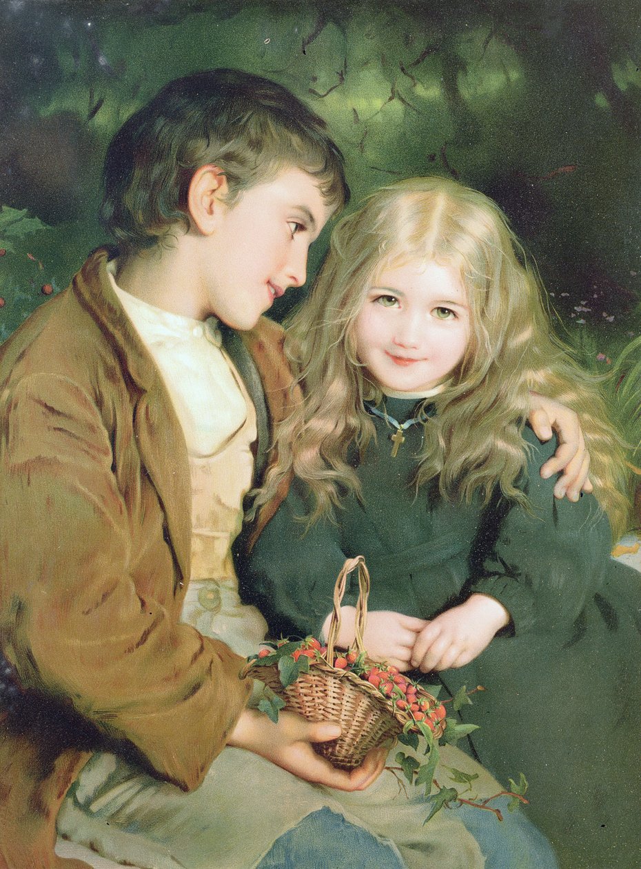 Kleine Schatjes, uit een Pears Jaarboek, ca. 1880 door English School