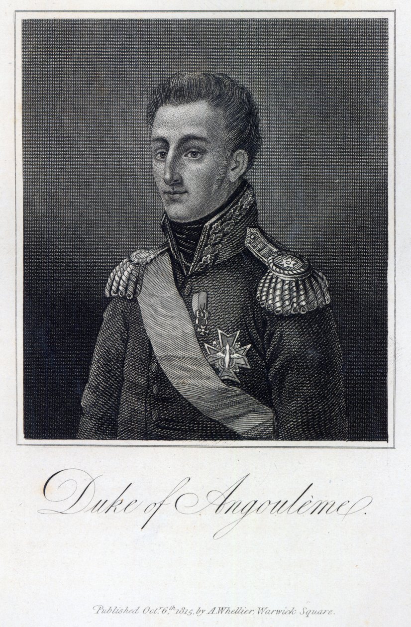 Louis-Antoine de Bourbon (1775-1844) Hertog van Angouleme door English School