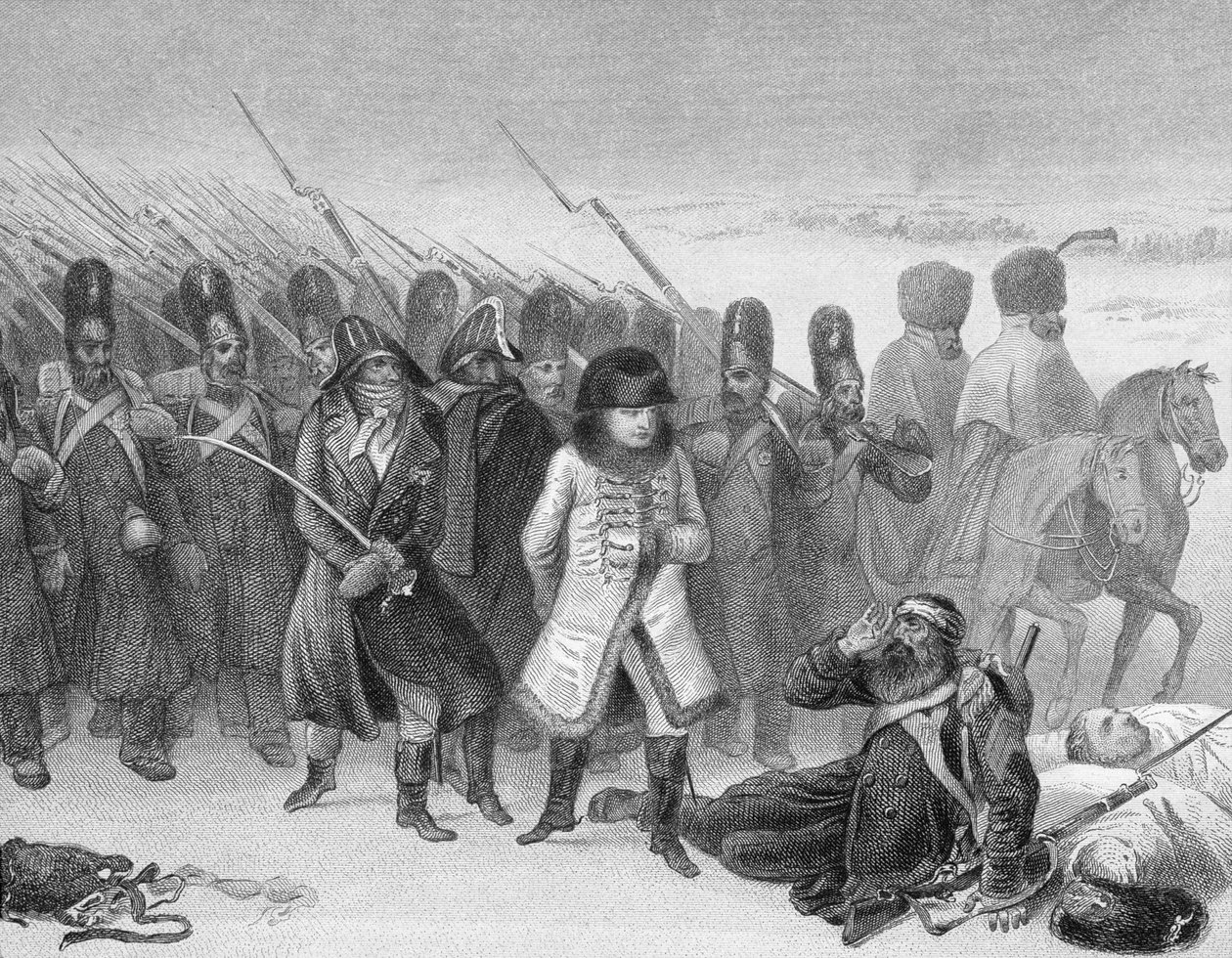 Napoleons terugtocht uit Rusland in 1812 door English School