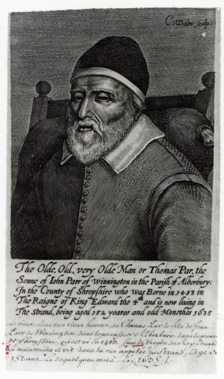 Oude Tom Parr, 1635 door English School