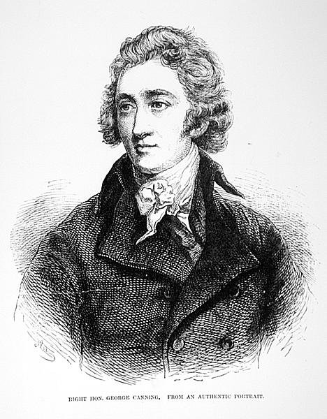 Portret van George Canning (1770-1827) door English School