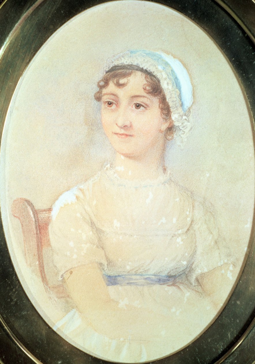 Portret van Jane Austen door English School