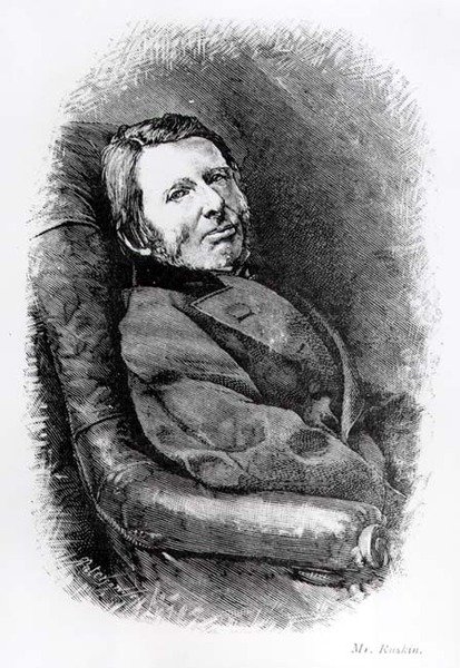 Portret van John Ruskin (1819-1900) door English School