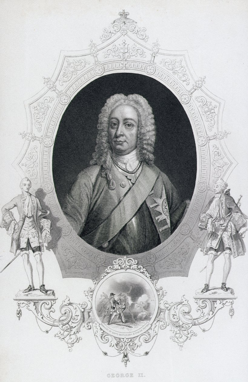 Portret van koning George II (1683-1760) door English School