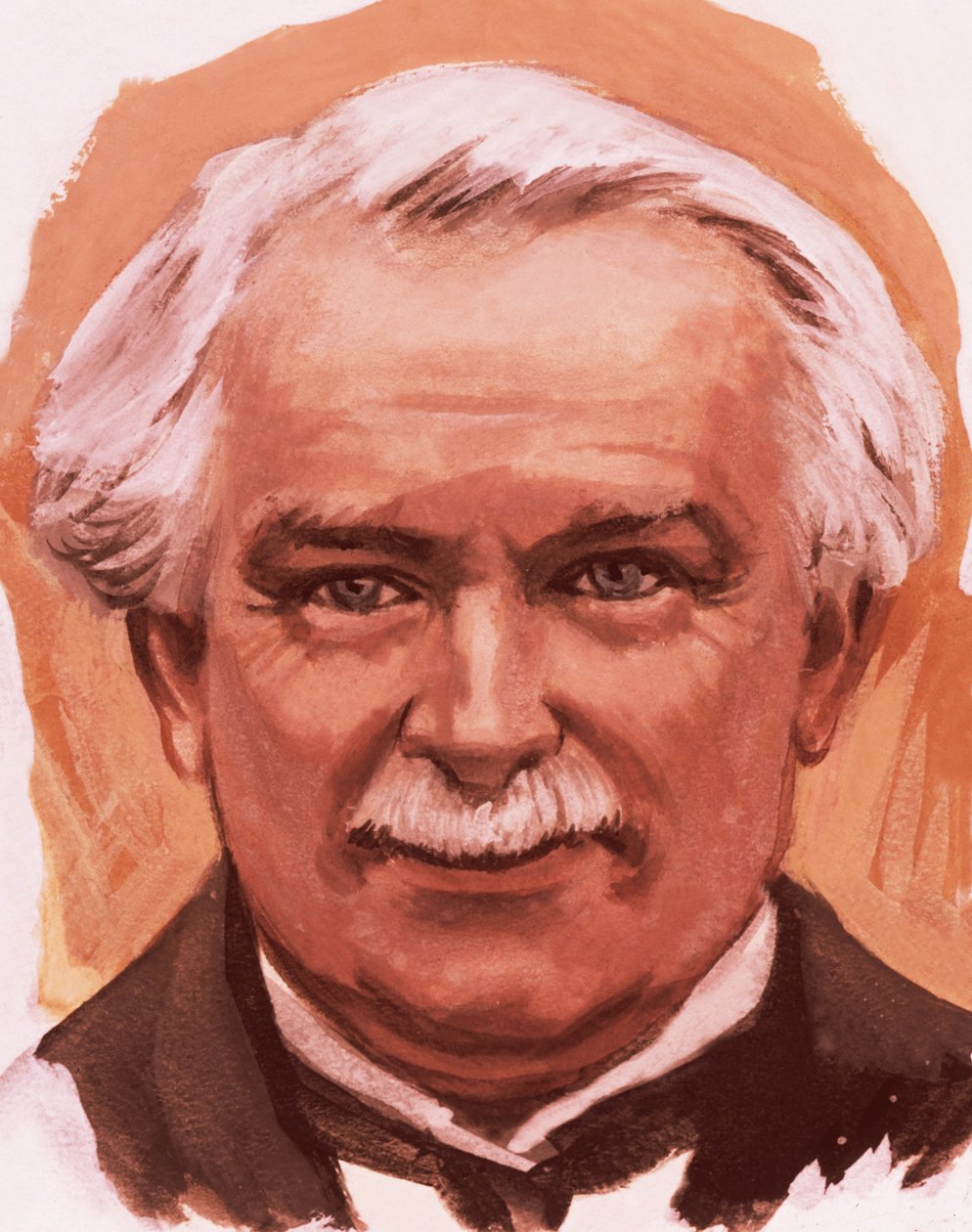 Portret van Lloyd George door English School