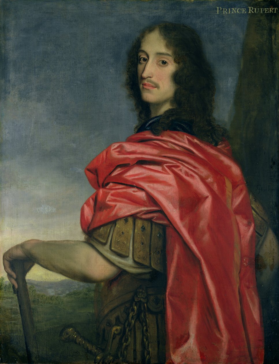 Portret van Prins Rupert (1619-82) door English School
